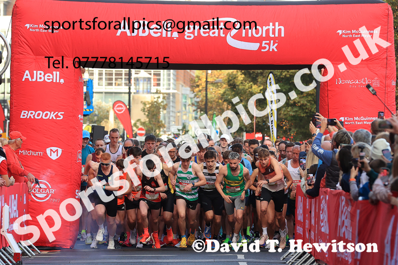 The 2026 AJ Bell Great North 5k, Newcastle Quayside. Photo: David T. Hewitson/Sports for All Pics